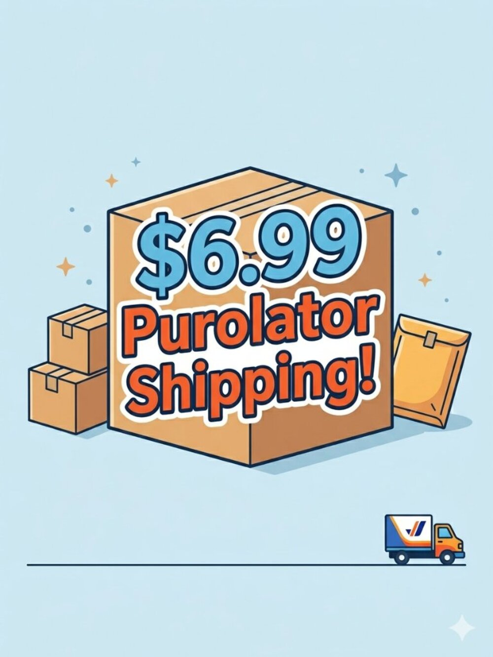NEW $6.99 Purolator Pick-Up Shipping Available!